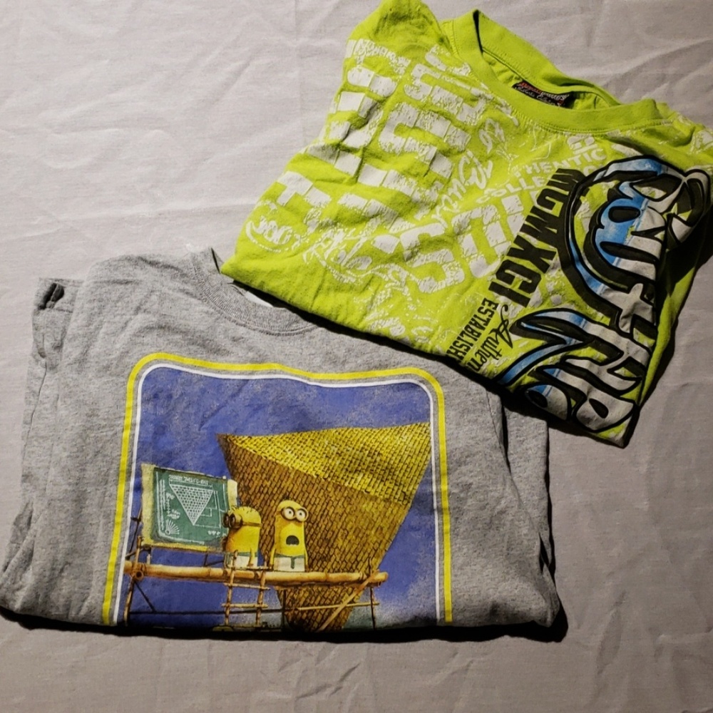 Two short sleeved shirts